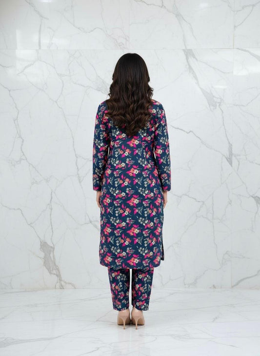 Royal Petal Fusion – Unstitched Bana Dora Suit